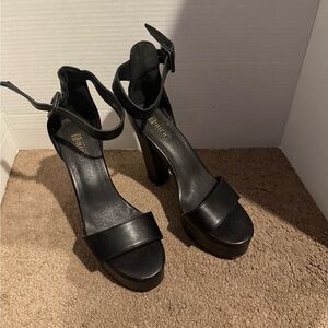 Elegant Black Platform Heels